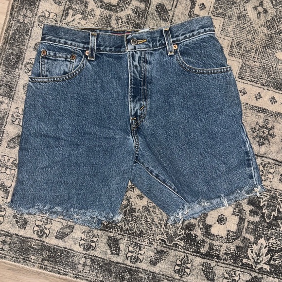 VINTAGE misses Levi's Blue Jean Shorts for Women - Picture 1 of 4